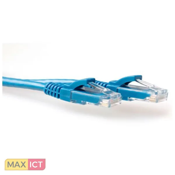 ACT Cat6A UTP 2m netwerkkabel Blauw