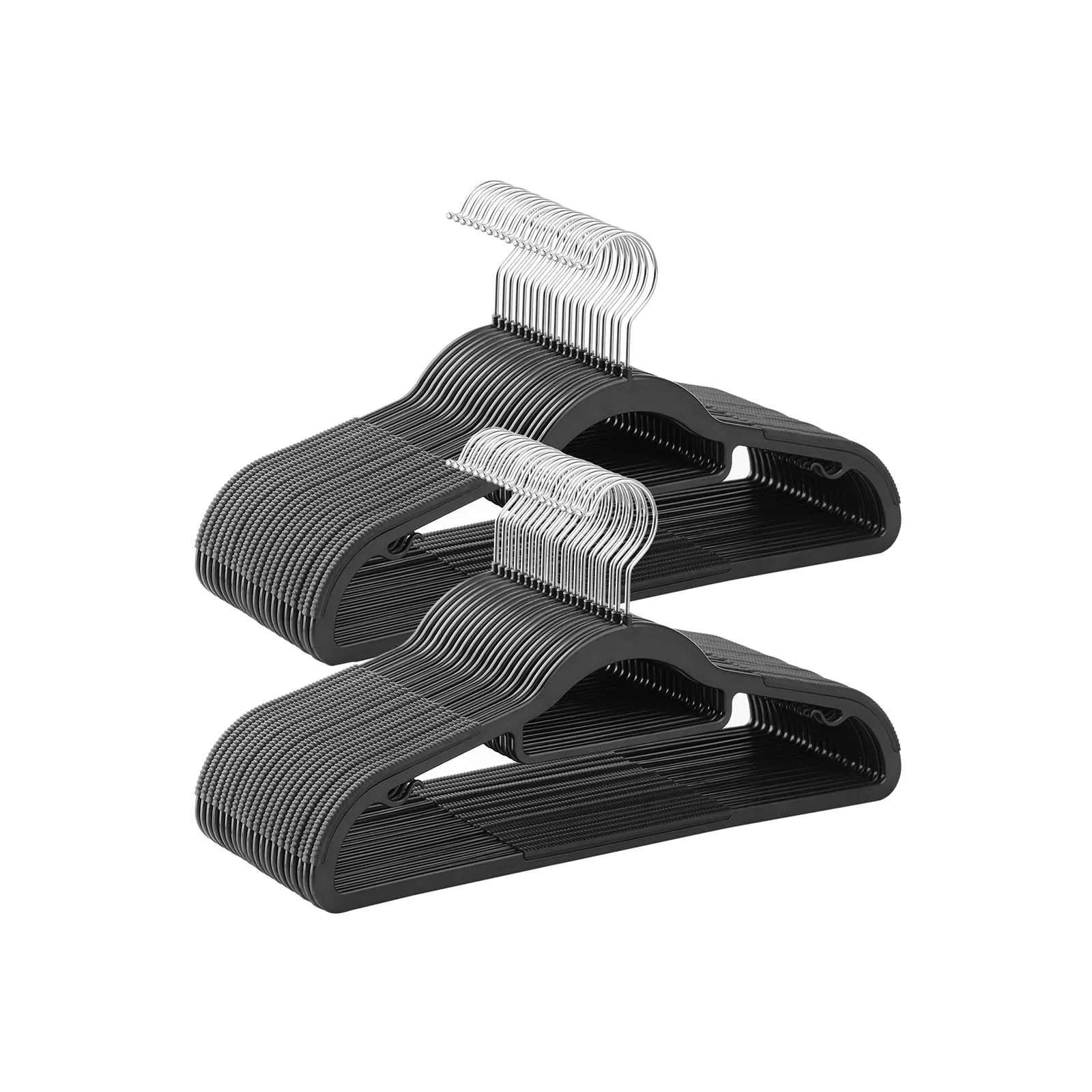 ANTISLIP KLEDINGHANGERS  50 STUKS  GRIJS