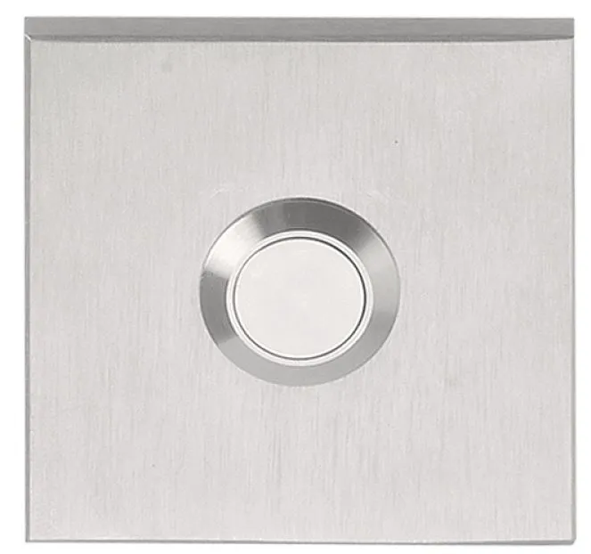 Beldrukker SQUARE LSQ50 Mat RVS 50 mm