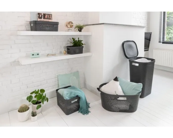 Curver Infinity Recycled Dots Opbergbox 17L Antraciet