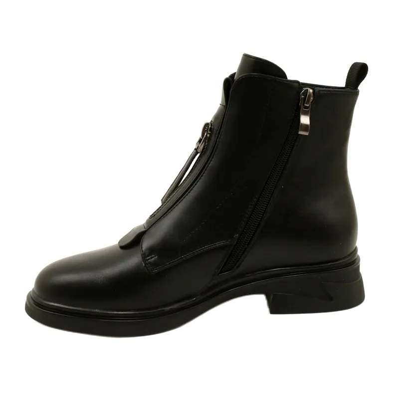 Filippo Zwarte Chelsea boots met ritssluiting