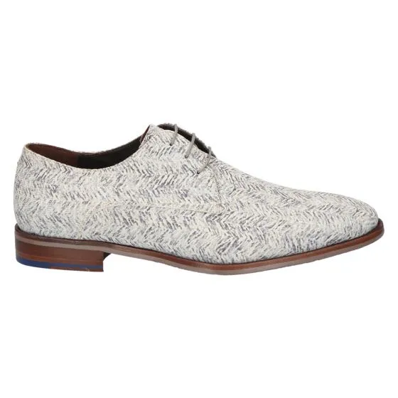 Floris van Bommel De Netter 18.01 Veterschoen taupe printed