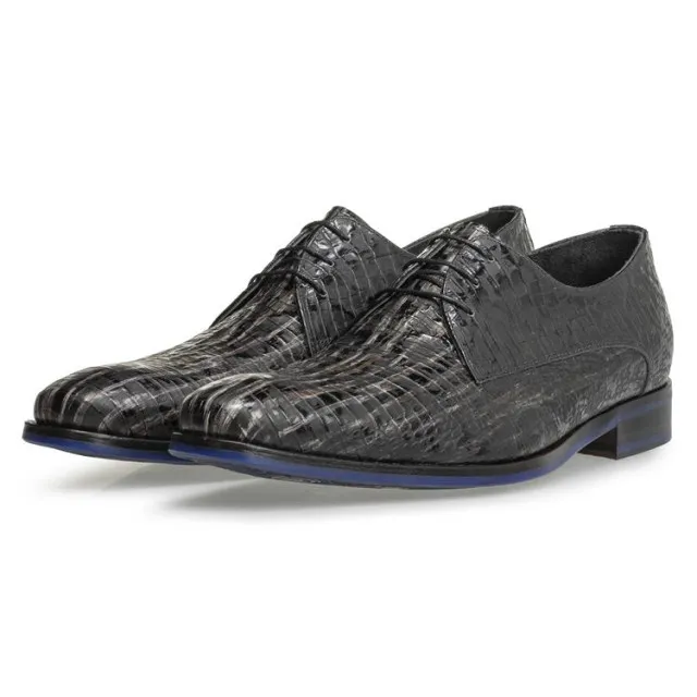 FLORIS VAN BOMMEL SFM30275 GEKLEDE SCHOENEN GRIJS