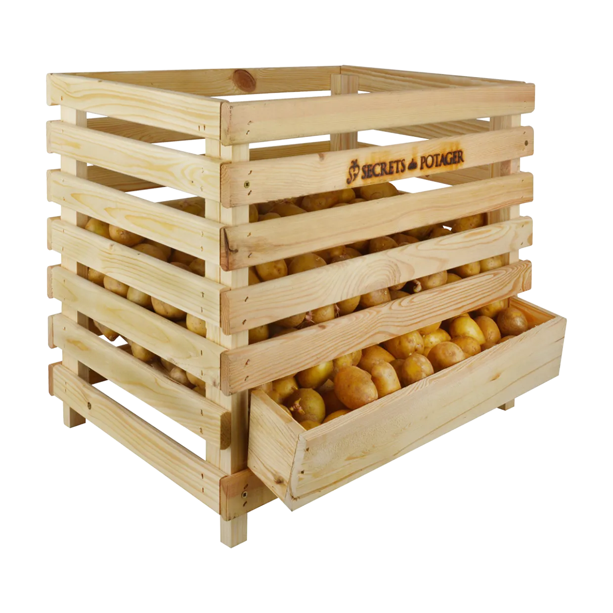 Houten aardappelkrat