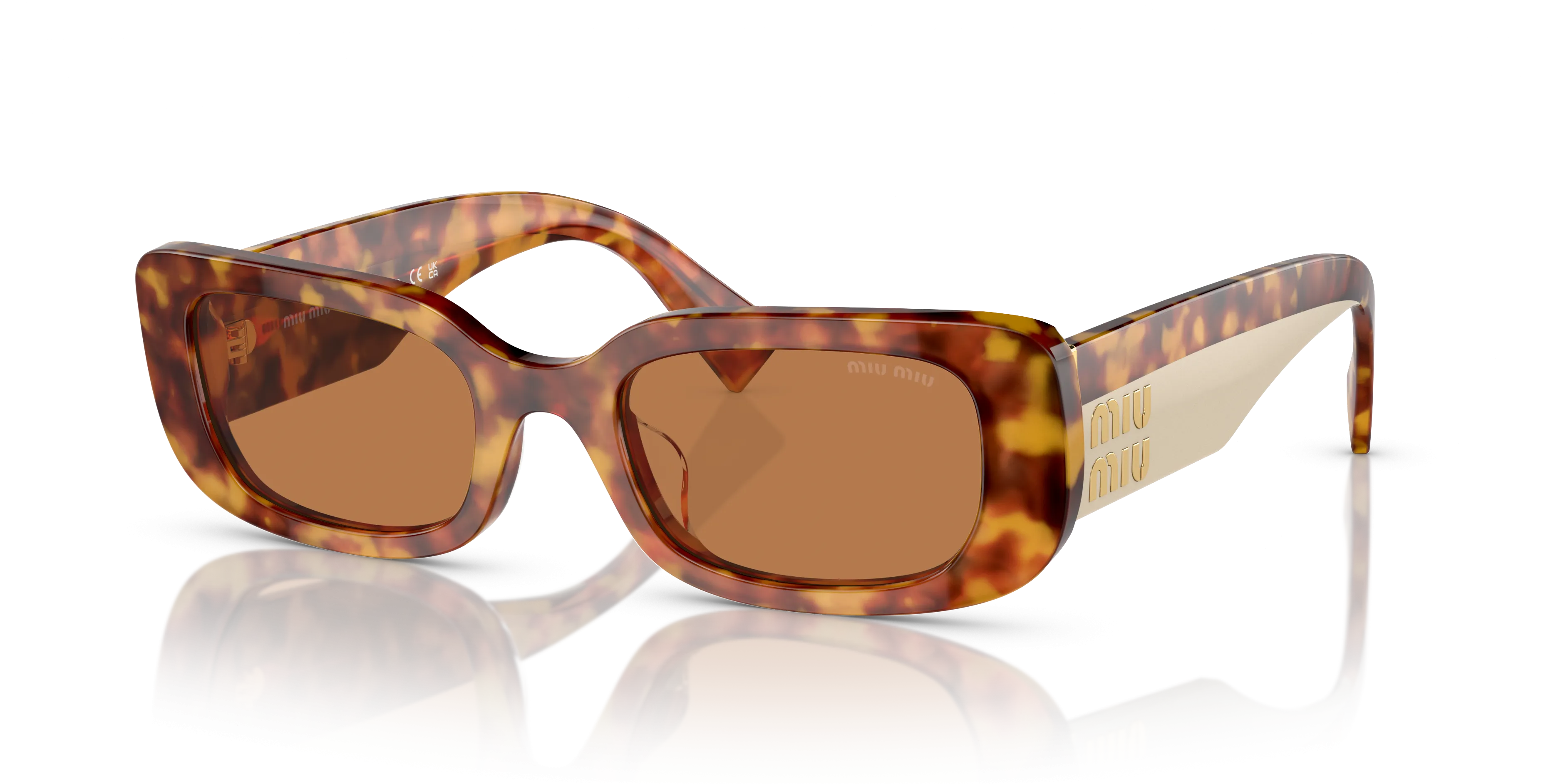 MIU MIU MU 08YS S (51  21)  WITH BRUIN LENSES AND TORTOISE FRAME
