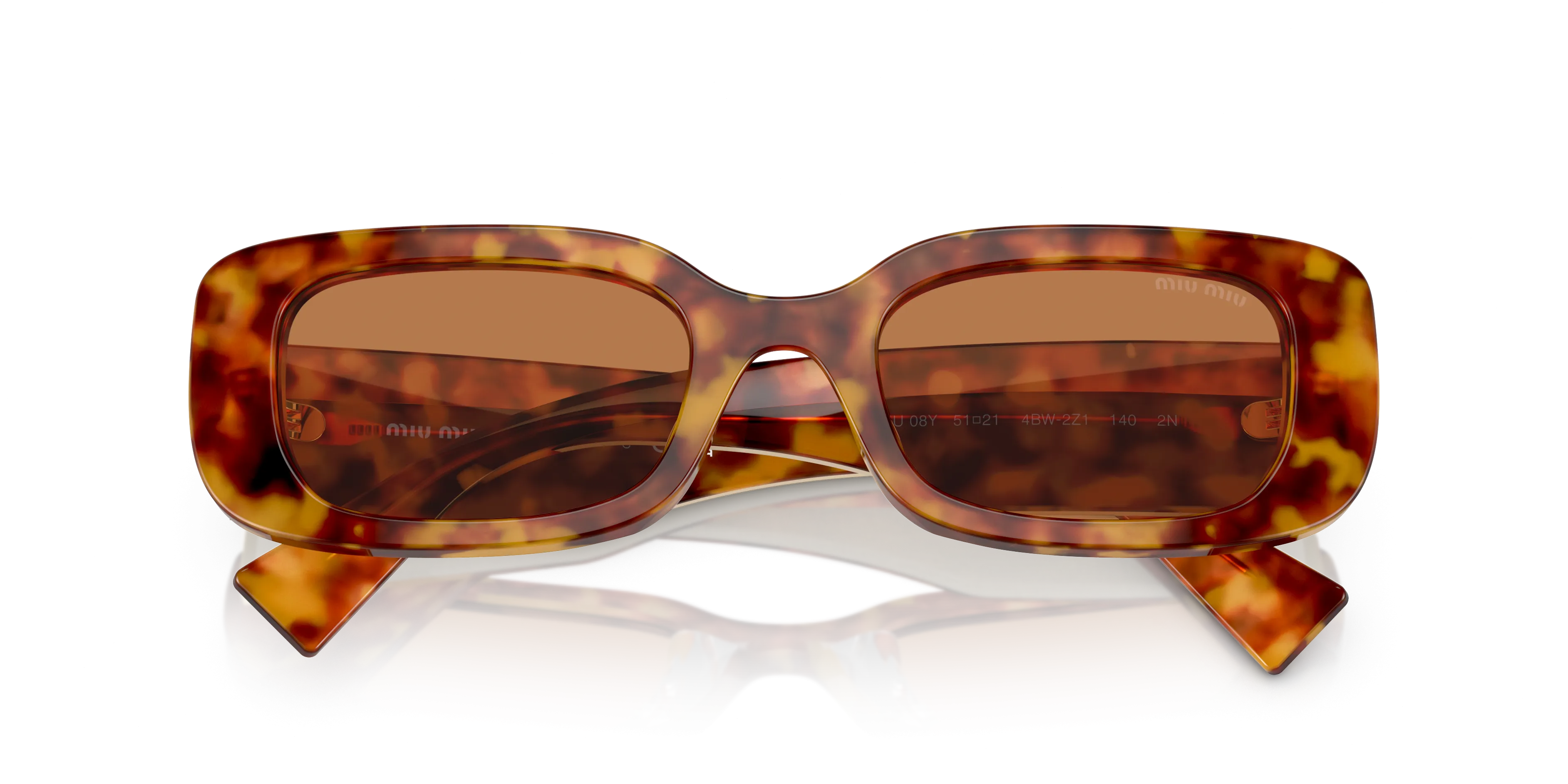 MIU MIU MU 08YS S (51  21)  WITH BRUIN LENSES AND TORTOISE FRAME