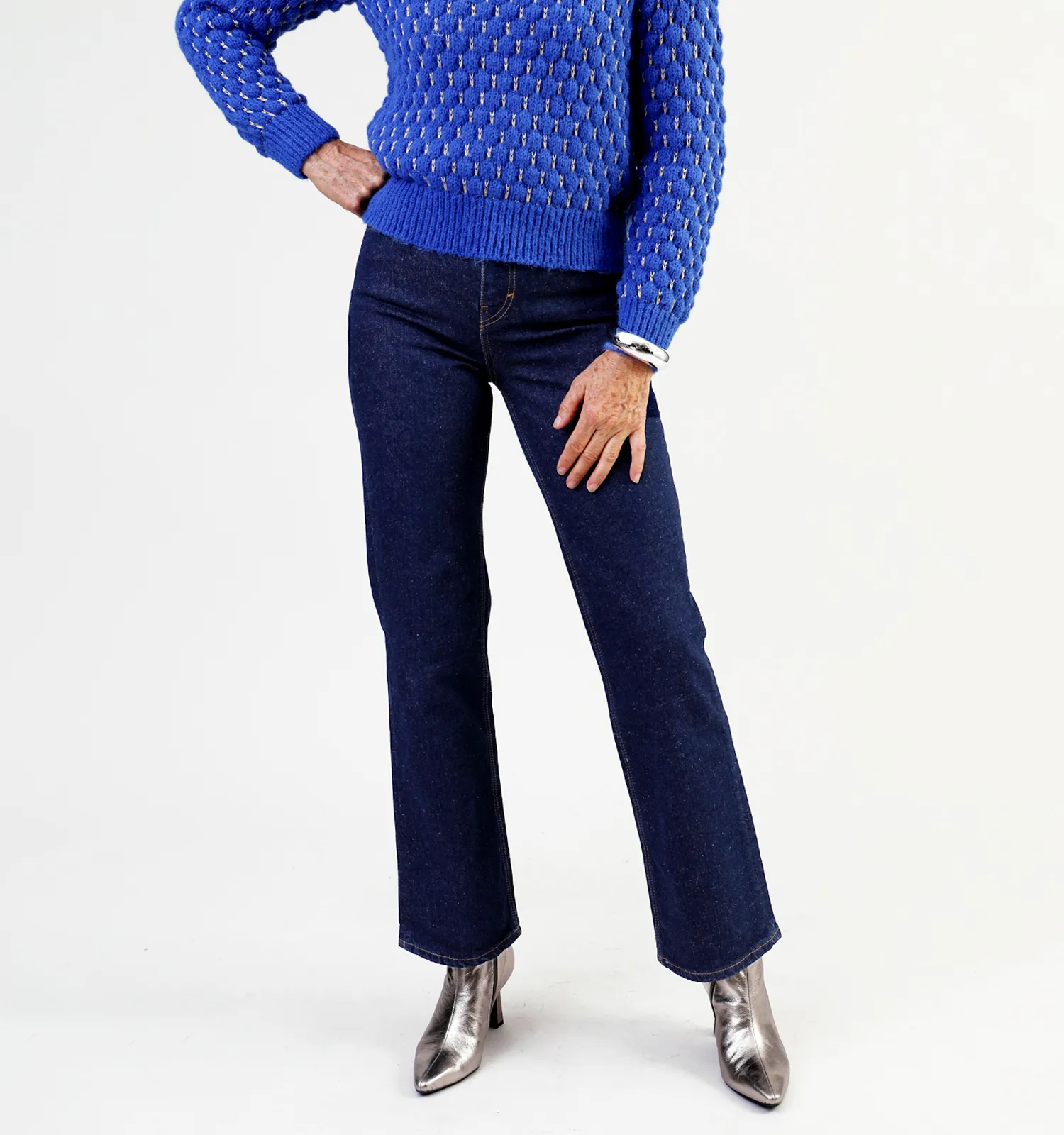 Pieces Straight leg jeans blauw L30