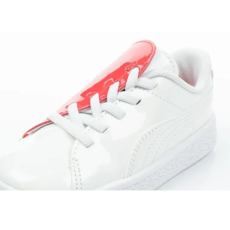 Puma Basket Crush Patent Baby Jr 369675 01 wit blauw