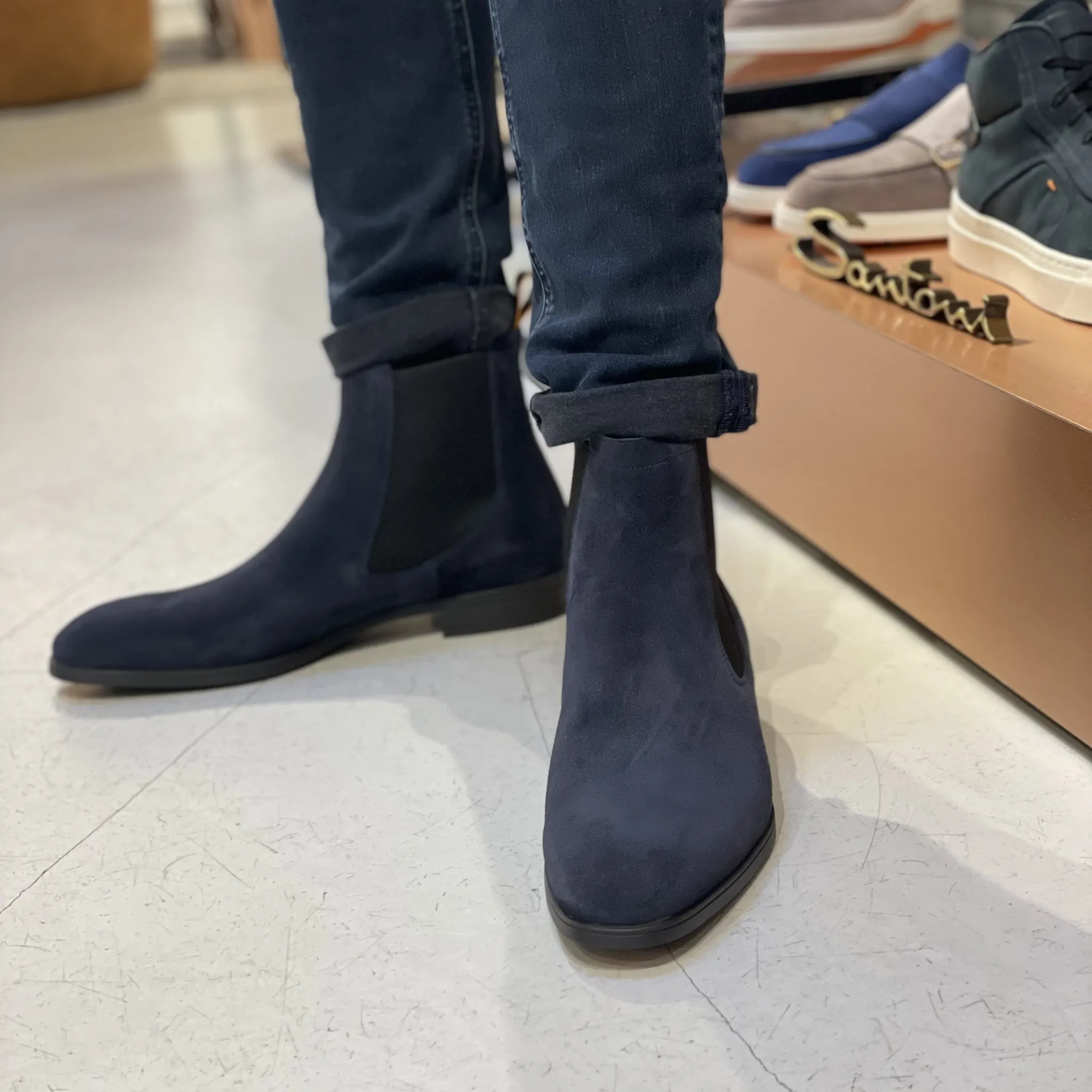 Santoni 13414  Blauw