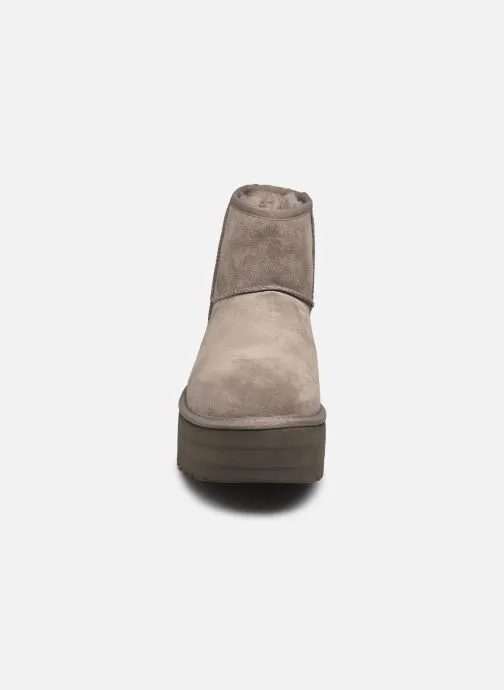      UGG W CLASSIC MINI PLATFORM  GRIJS   