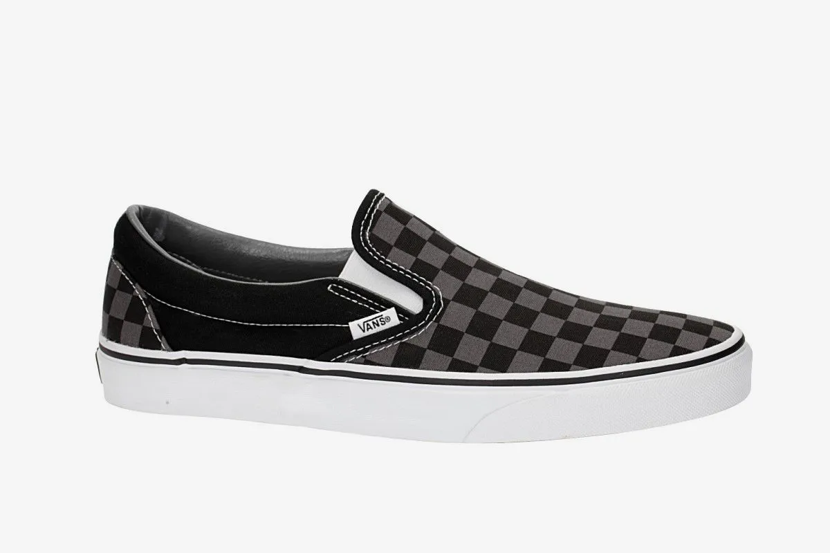 VANS CLASSIC SLIPON SCHOEN (BLACK PEWTER CHECKERBOARD)