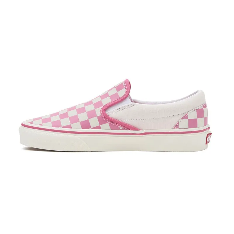 VANS DAMES KLASSIEKE SLIPON SNEAKERS ROZE/​ECHT WIT