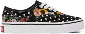Vans Kids Black Authentic Patchwork Little Kids Sneakers (VN0A5DXQY23)
