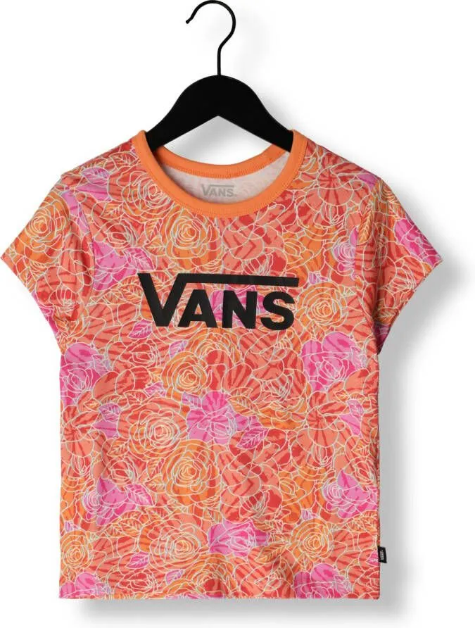 VANS MEISJES TOPS & TSHIRTS ROSE CAMO PRINT MINI TEE CYCLAMEN ROZE170