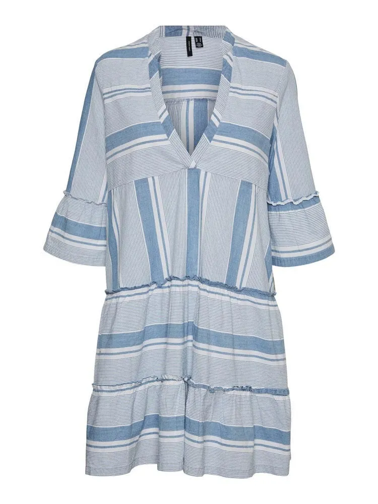 Vero Moda VMAKELA 3/4 CHAMBRAY TUNIC GA