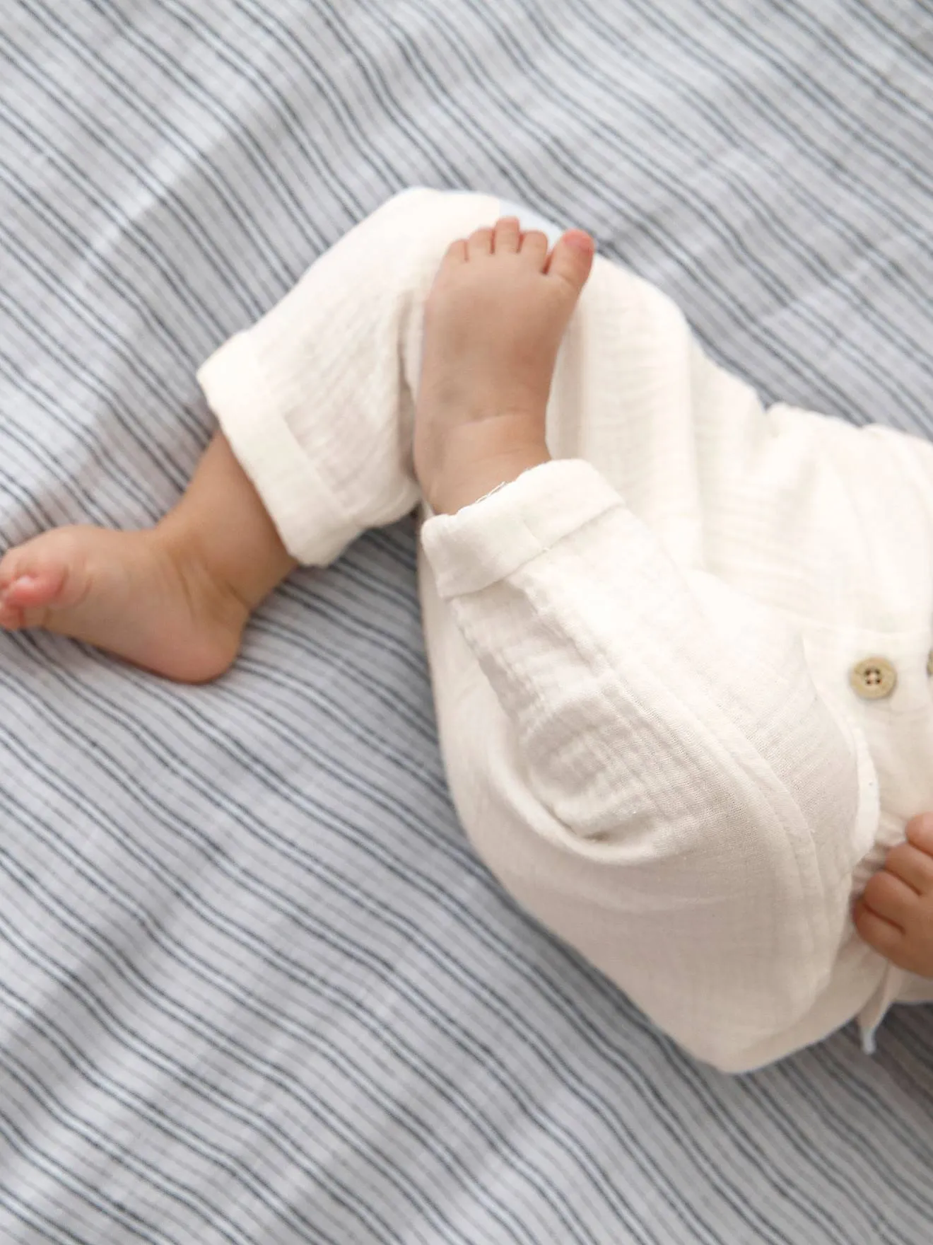 VERTBAUDET  BROEK IN HAREMMODEL VAN HYDROFIEL KATOEN BABY JONGEN  CAPPUCCINO
