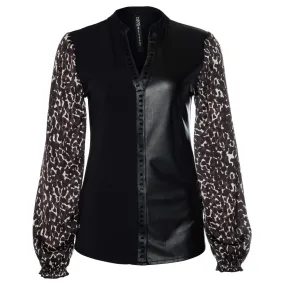  ZIP73 Top Never Ending Camouflage 631 Zwart KL